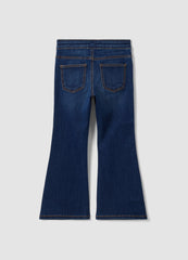 OVS Girls’ Blue Flared Jeans In Stretch Cotton And Viscose