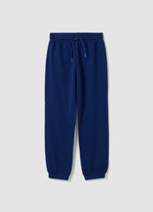 OVS Blue Regular-Fit Joggers In Pure Organic Cotton For Boys