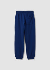OVS Blue Regular-Fit Joggers In Pure Organic Cotton For Boys