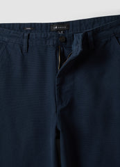 OVS Blue Pure Cotton Barrel-Fit Chino Trousers