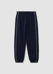 OVS Blue Organic Cotton Comfort-Fit Joggers For Boys