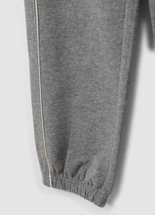 OVS Grey Organic Cotton Comfort-Fit Joggers For Boys