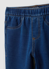 OVS Blue Flared Stretch-Cotton Jeggings For Girls