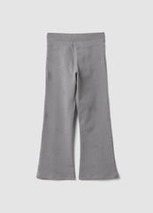 OVS Grey flared treggings in stretch organic cotton with glitter wings