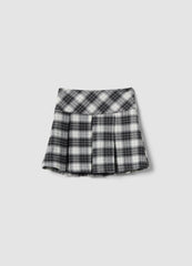OVS Black checked stretch viscose skirt