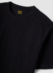 OVS Black Pure Cotton Crew-Neck T-Shirt With A Relaxed Fit