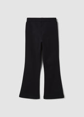 OVS Black flared leggings in stretch cotton with studs