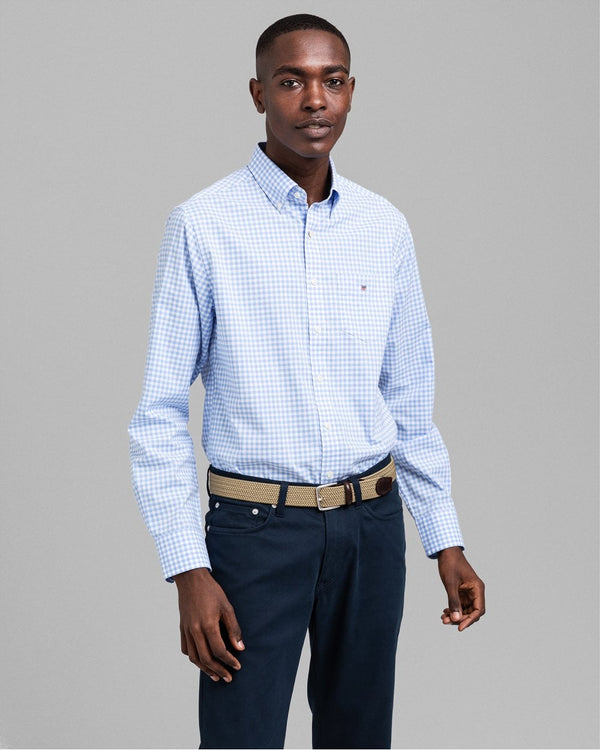 Regular Fit Gingham Broadcloth Shirt