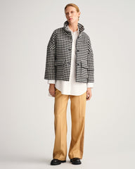 Gant Houndstooth Cropped Jacket