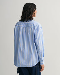 Gant Oversized Striped Poplin Shirt