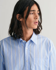 Gant Oversized Striped Poplin Shirt