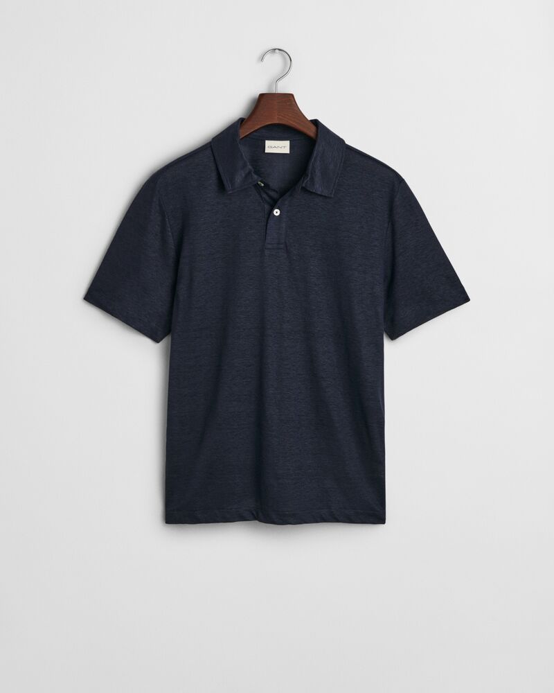 LINEN SS POLO Blue / S