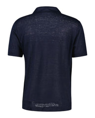 LINEN SS POLO Blue / S