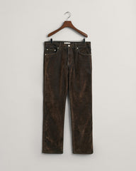Relaxed Fit Flocked Velvet Jeans