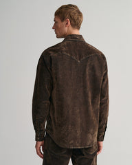 Gant Oversized Flocked Velvet Rodeo Shirt