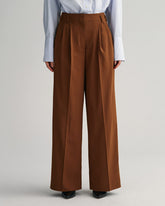 Gant High-Waisted Wide Leg Pleated Pants