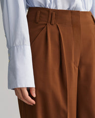 Gant High-Waisted Wide Leg Pleated Pants
