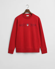 GRAPHIC C-NECK SWEAT Red / S