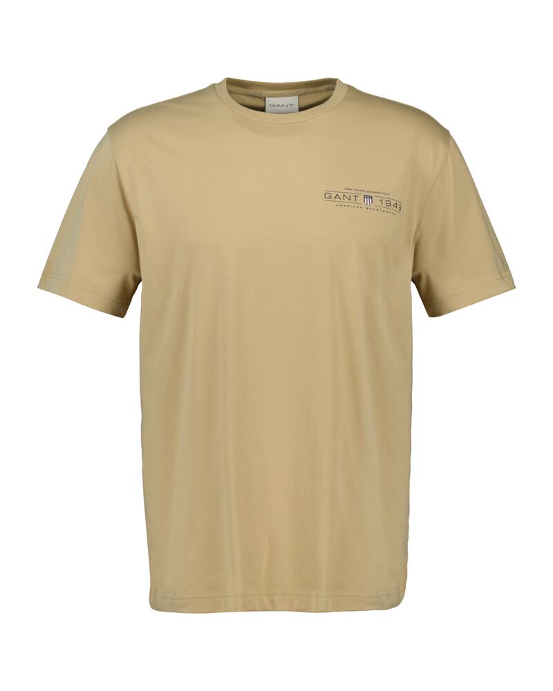 PRINTED GRAPHIC SS T-SHIRT Beige / S