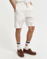 RELAXED LINEN DS SHORTS Beige / S