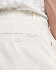 RELAXED LINEN DS SHORTS Beige / S