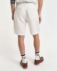 RELAXED LINEN DS SHORTS Beige / S