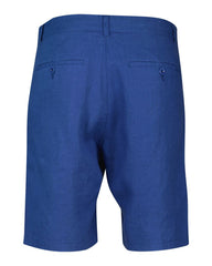 RELAXED LINEN DS SHORTS Blue / S