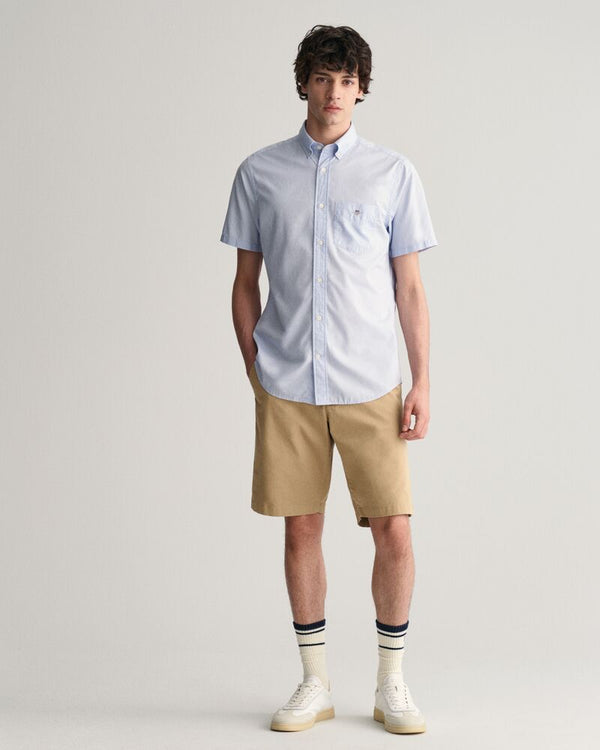 Regular Fit Classic Poplin Short Sleeve Shirt