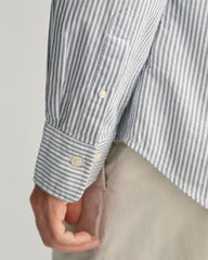 Slim Fit Banker Stripe Classic Oxford Shirt