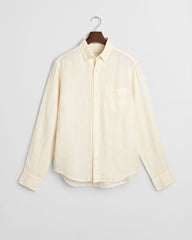 REG GMNT DYED LINEN SHIRT Beige / S