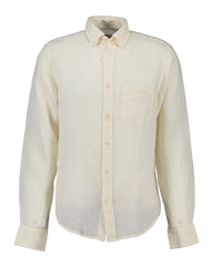 REG GMNT DYED LINEN SHIRT Beige / S
