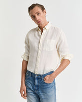 REG GMNT DYED LINEN SHIRT Beige / S