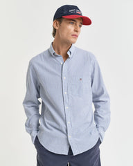 Regular Fit Striped Seersucker Shirt