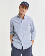 REG SEERSUCKER STRIPE SHIRT Blue / S