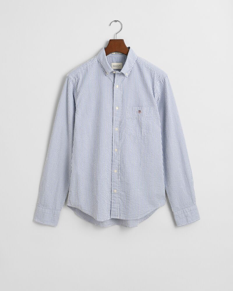 REG SEERSUCKER STRIPE SHIRT Blue / S