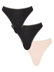 KBX 3 Pack Micro High Leg Brief