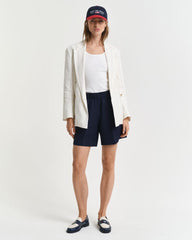 Relaxed Fit Linen Blend Pull-On Shorts