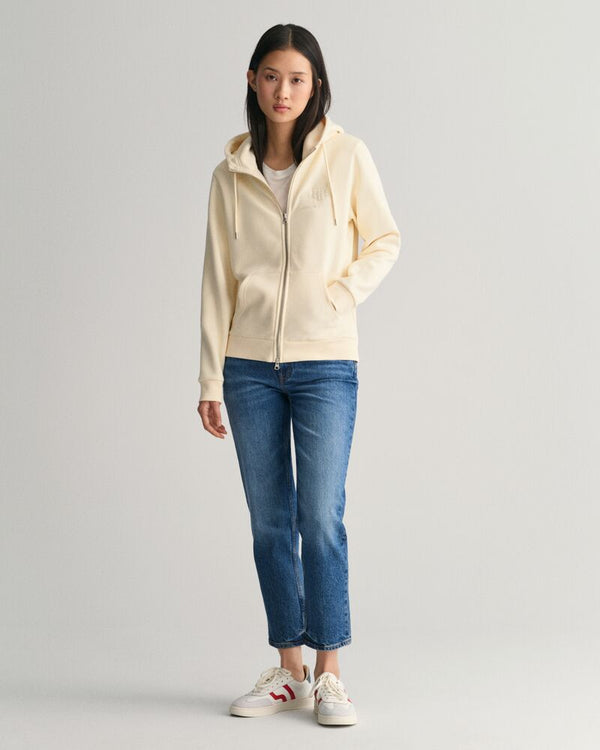 Tonal Shield Zip Hoodie