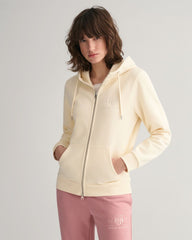 REG TONAL SHIELD ZIP HOODIE Beige / S
