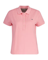 SLIM SHEILD CAP SLEEVE PIQUE POLO Pink / S