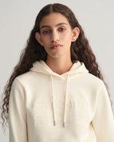 REG TONAL SHIELD HOODIE Beige / S