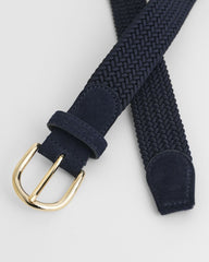 ELASTIC BRAIDED BELT Blue / 80X32