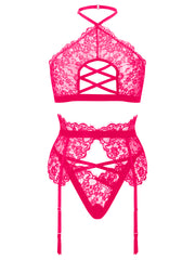 Ann Summers Lyra 3pc Crotchless Set