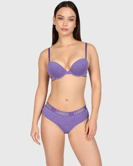 La Senza Trend Remix Plunge Bra Purple / 34B