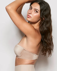 La Senza Strapless Pushup Plunge Bra Nude / 34B