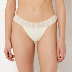 La Senza Thong Panty With Lace Trim