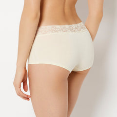 La Senza Boyshort Panty With Lace Trim