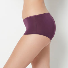 La Senza Ultrasoft Boyshort Panty with Bow Detail in Blackberry Wine