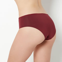 La Senza Ultrasoft Hipster Panty with Bow Detail in Cabernet