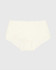 La Senza No Show Boyshort Panties In Ivory Microfabric